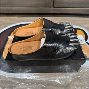 Bravest Studios Snakeskin Bear Claw Mules - Men's Size 13